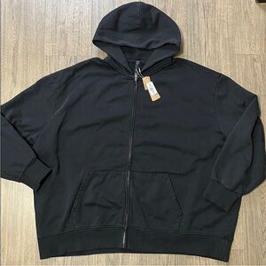 SKIMS Boyfriend Fleece Boxy Zip-Up Hoodie XL RARE * DISCONTINUED